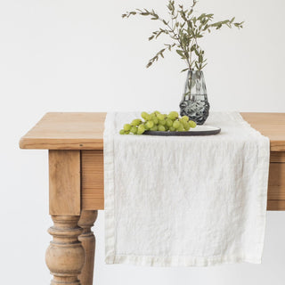 Off - White Linen Table Runner - Linen Tales 