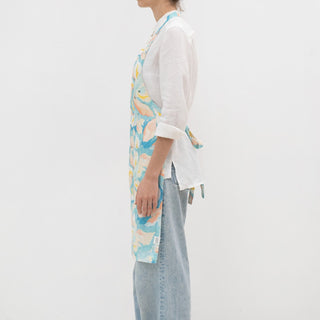 Pastel Iris Linen Daily Apron - Linen Tales 