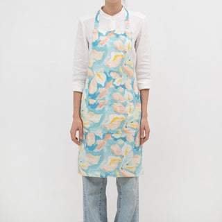 Pastel Iris Linen Daily Apron - Linen Tales 