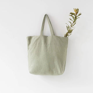 Sage Linen Big Bag - Linen Tales 