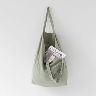 Sage Linen Big Bag - Linen Tales 