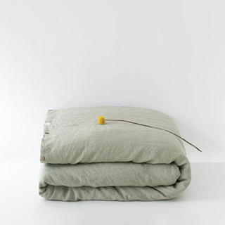 Sage Linen Duvet Cover - Linen Tales 1