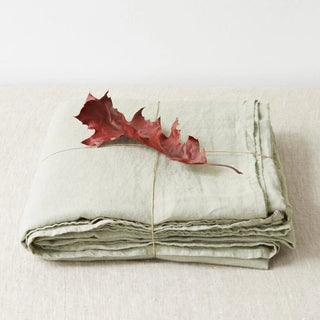 Sage Linen Flat Sheet - Linen Tales 