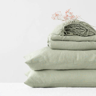 Sage Linen Sheet Set - Linen Tales 