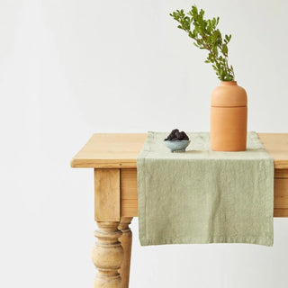 Sage Linen Table Runner - Linen Tales 