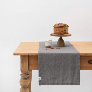 Stone Linen Table Runner - Linen Tales 