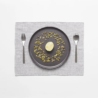 Thin Black Stripes Linen Placemat - Linen Tales 