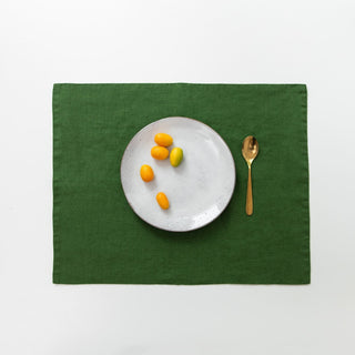 True Green Linen Placemat - Linen Tales 2