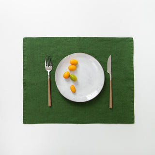 True Green Linen Placemat - Linen Tales 1
