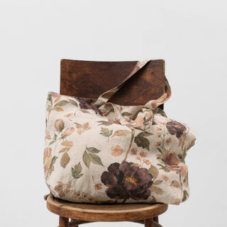Vintage Roses Linen Big Bag - Linen Tales 2