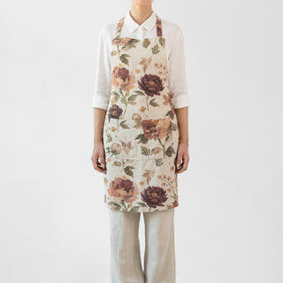 Vintage Roses Linen Daily Apron - Linen Tales 1