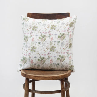 White Botany Linen Cushion Cover - Linen Tales 