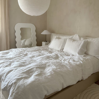 White Linen Duvet Cover Set - Linen Tales 