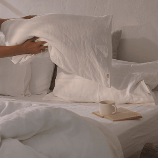 White Linen Duvet Cover Set - Linen Tales 3