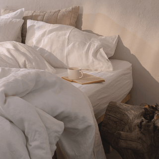 White Linen Duvet Cover Set - Linen Tales 