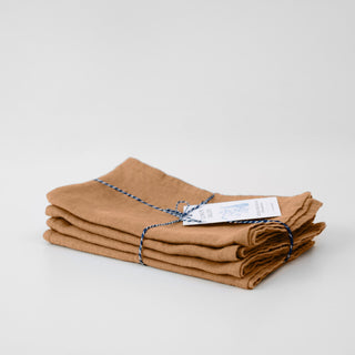 Zero Waste Clay Linen Kitchen Towels Set of 4 - Linen Tales 