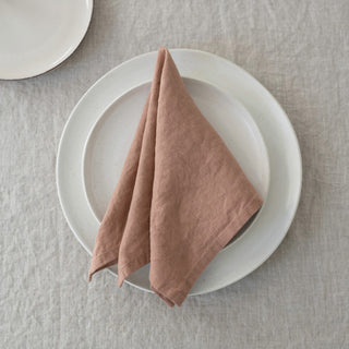 Cafe Creme Lightweight Linen Napkins Set of 2 - Linen Tales 1