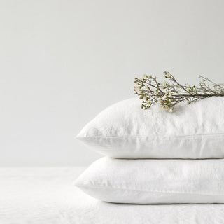 White Linen Pillowcase - Linen Tales 7